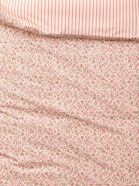 Duvet cover and pillowcase bedding set coral 