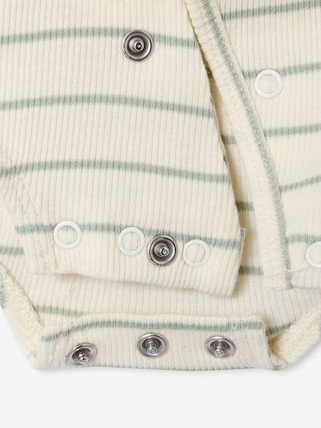 Pack of 2 customisable baby playsuits sage green 