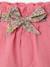 Cotton Gauze Shorts with Floral Belt for Babies apricot+ecru+sweet pink 
