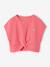 Fancy Knit T-Shirt & Shorts Set for Girls ecru+rose 