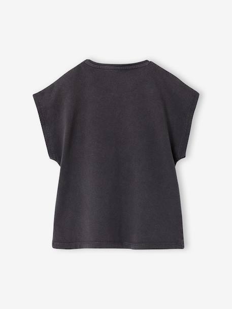 Short-sleeved t-shirt anthracite+ecru+rose 