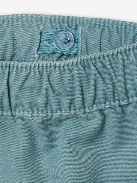 Turn-up trouser for boys emerald green 