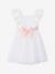 Ruffled Occasion Wear Dress in Cotton Gauze & Tulle, for Girls ecru+pale pink+sage green+white 