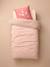 Duvet cover and pillowcase bedding set coral 