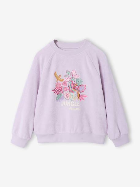 Long-sleeved baby girl´s sweatshirt lilac 