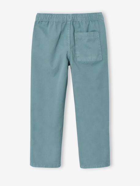 Turn-up trouser for boys emerald green 