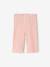 Girl's wide-leg jersey trousers mustard+striped pink 