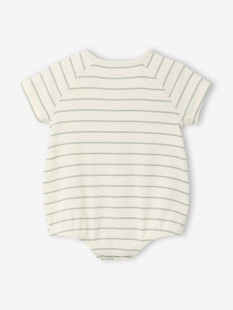 Pack of 2 customisable baby playsuits sage green 
