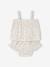Set of top and knickers for baby girls ecru 