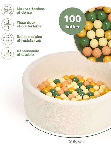 Plush ball pool multicoloured 