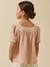 Cotton gauze blouse pale pink 