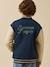 Teddy jacket in college style navy blue 