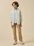 Striped long shirt green 