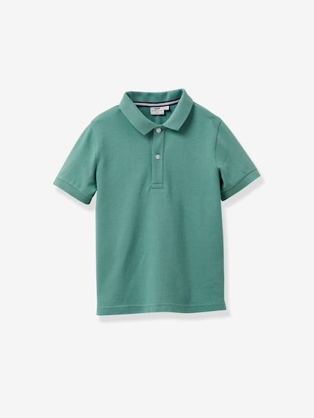 Polo shirt with short sleeves sage green 