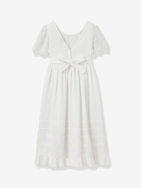 Girl's long dress white 