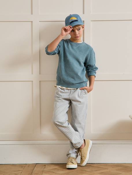 Soft boy's sweatshirt jumper slate blue 