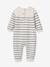 Striped sleepsuit for babies navy blue 