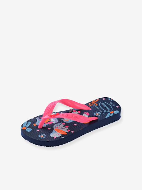 Fancy flip-flops for children navy blue 