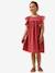 Embroidered long dress pomegranate 