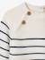 Striped sleepsuit for babies navy blue 