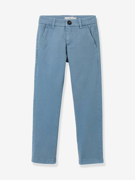Chino trousers slate blue 