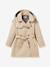 Trench coat with belt for children beige 