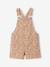 Floral short dungaree playsuit for girls multicoloured 