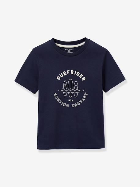 Short-sleeved T-shirt for kids navy blue 