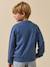 Sweatshirt with slogan in organic cotton denim blue 