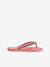 Glitter flip-flops rose 
