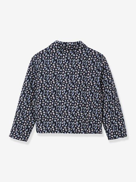 Flowered jacket blue 