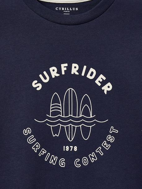 Short-sleeved T-shirt for kids navy blue 