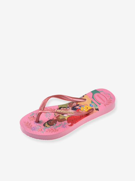 Disney princess flip-flops navy blue+rose 