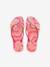 Glitter flip-flops rose 