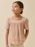 Cotton gauze blouse pale pink 