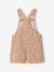 Floral short dungaree playsuit for girls multicoloured 