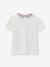 T-shirt with fancy collar in organic cotton light pink 