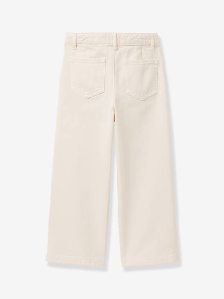 Wide twill trouser ecru 