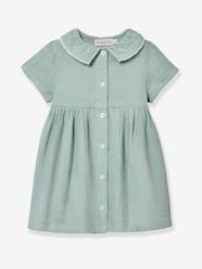 Short cotton gauze dress