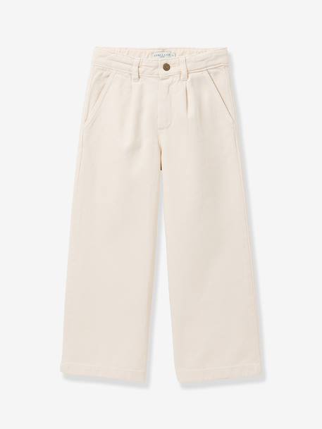 Wide twill trouser ecru 