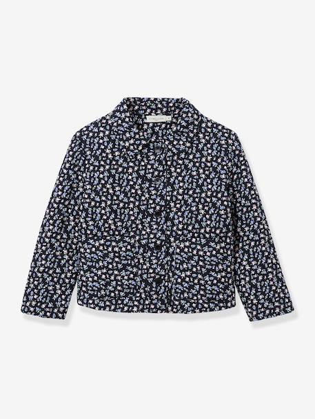 Flowered jacket blue 