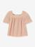 Cotton gauze blouse pale pink 