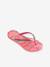 Glitter flip-flops rose 