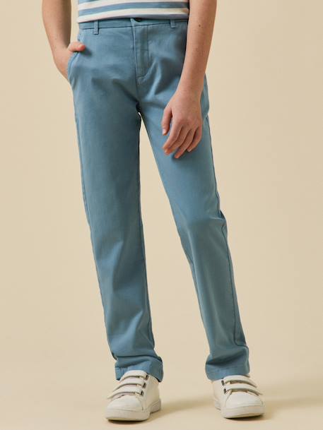 Chino trousers slate blue 
