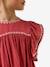Embroidered long dress pomegranate 