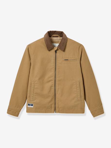 Twill jacket caramel 