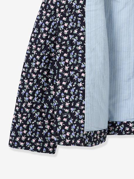 Flowered jacket blue 