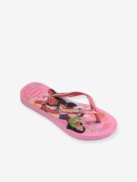 Disney princess flip-flops navy blue+rose 