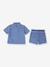 Denim shirt and shorts set for baby denim blue 