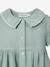 Short cotton gauze dress sage green 